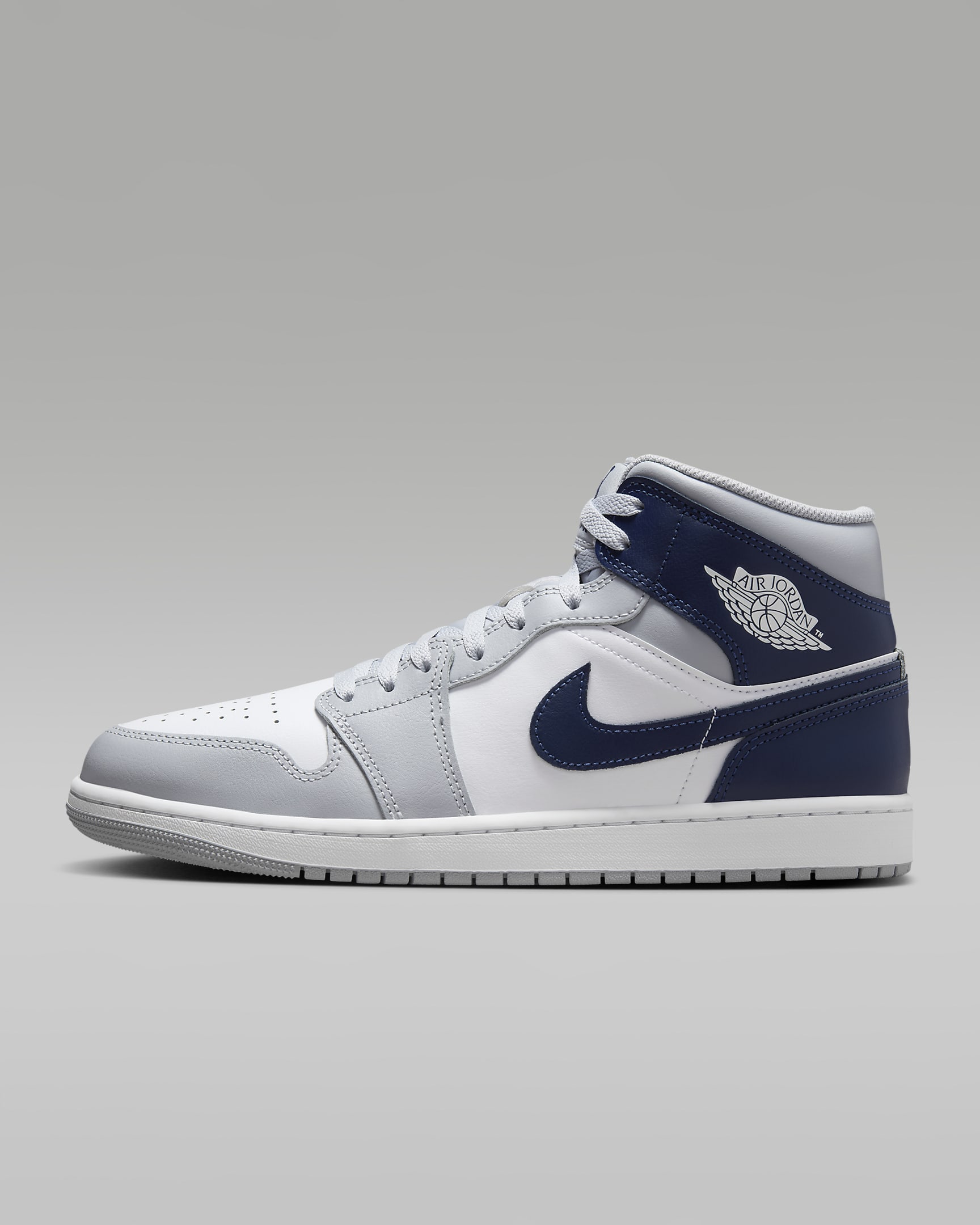 Air Jordan 1 Mid White/Wolf Grey/Midnight Navy DQ8426-104