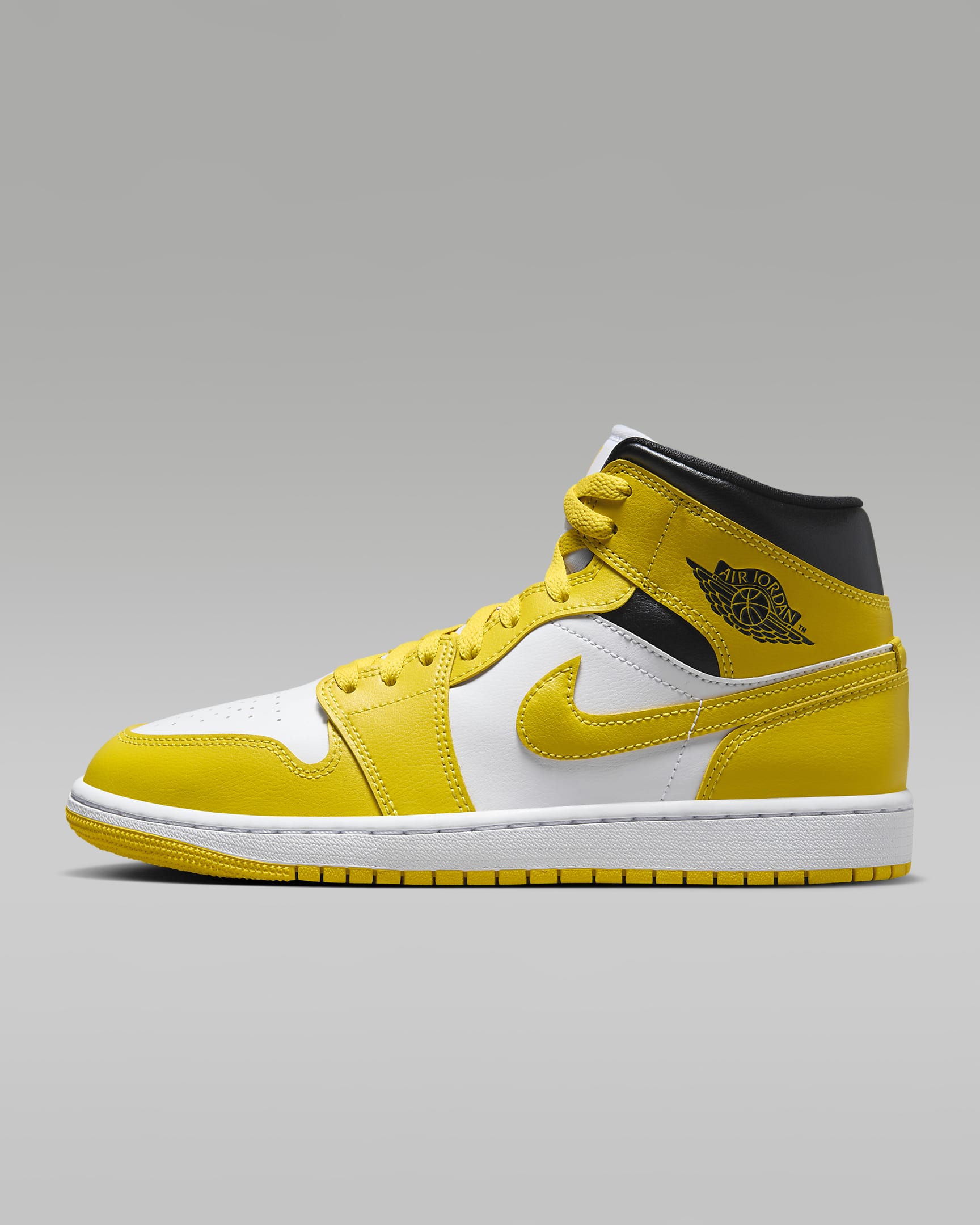 Air Jordan 1 Mid White/Black/Vivid Sulfur BQ6472-170