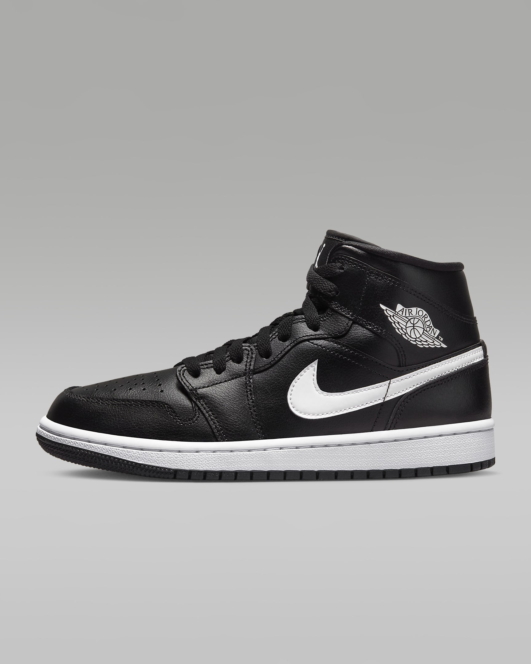 Air Jordan 1 Mid Black/Black/White DV0991-001