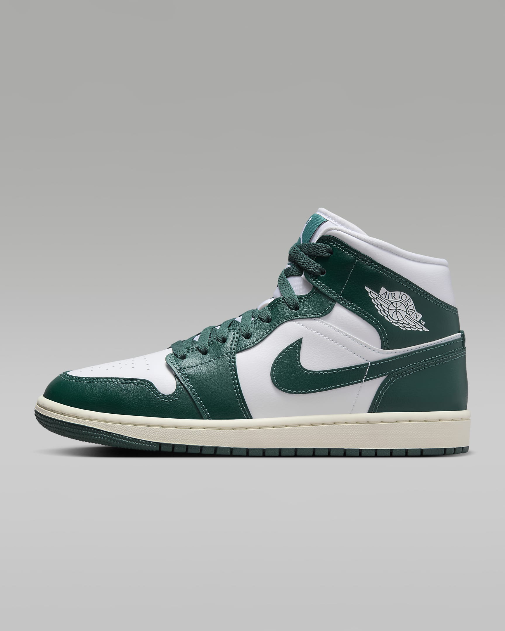 Air Jordan 1 Mid White/Sail/Oxidized Green BQ6472-133