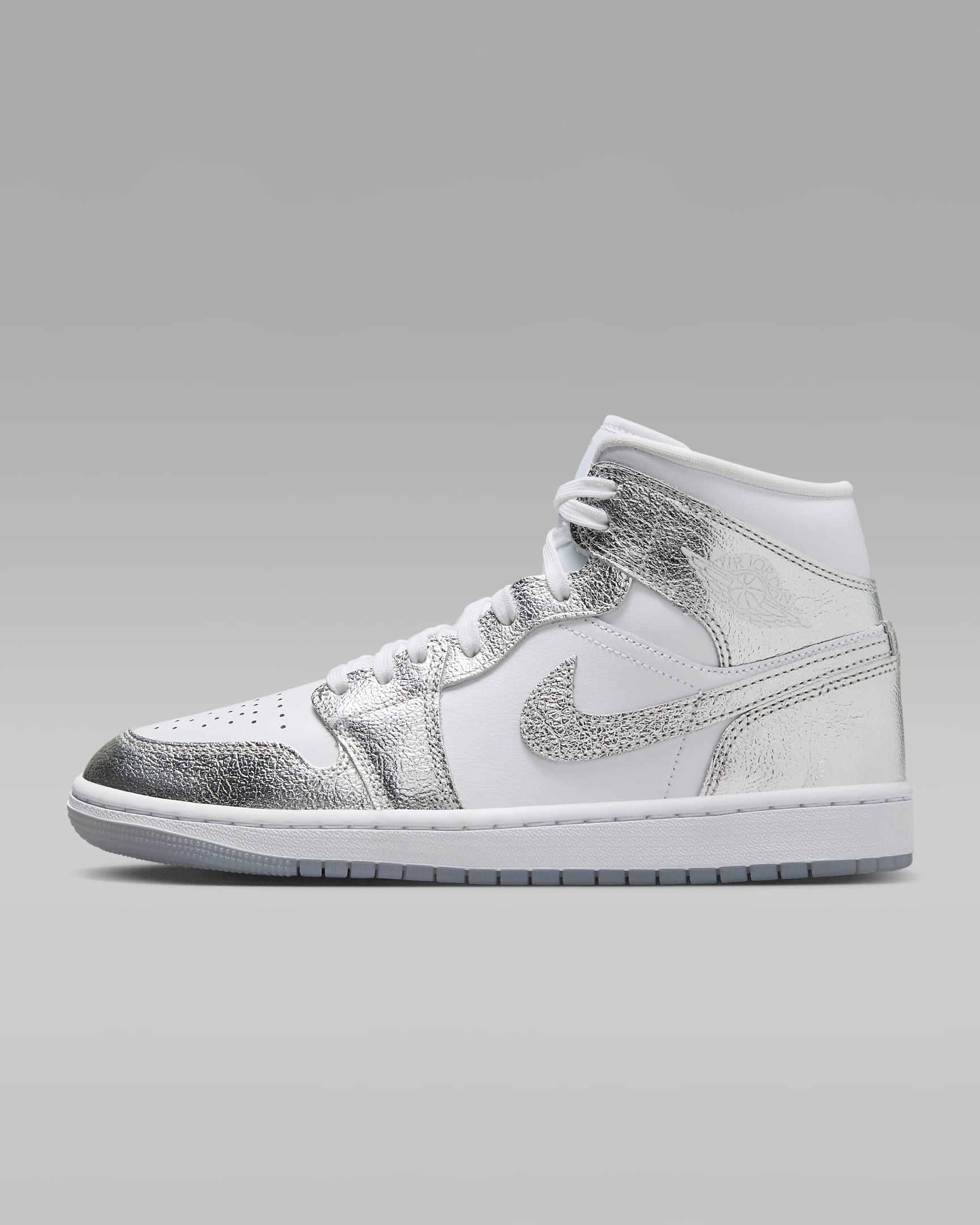 Air Jordan 1 Mid Se White/Wolf Grey/Metallic Silver FN5031-100