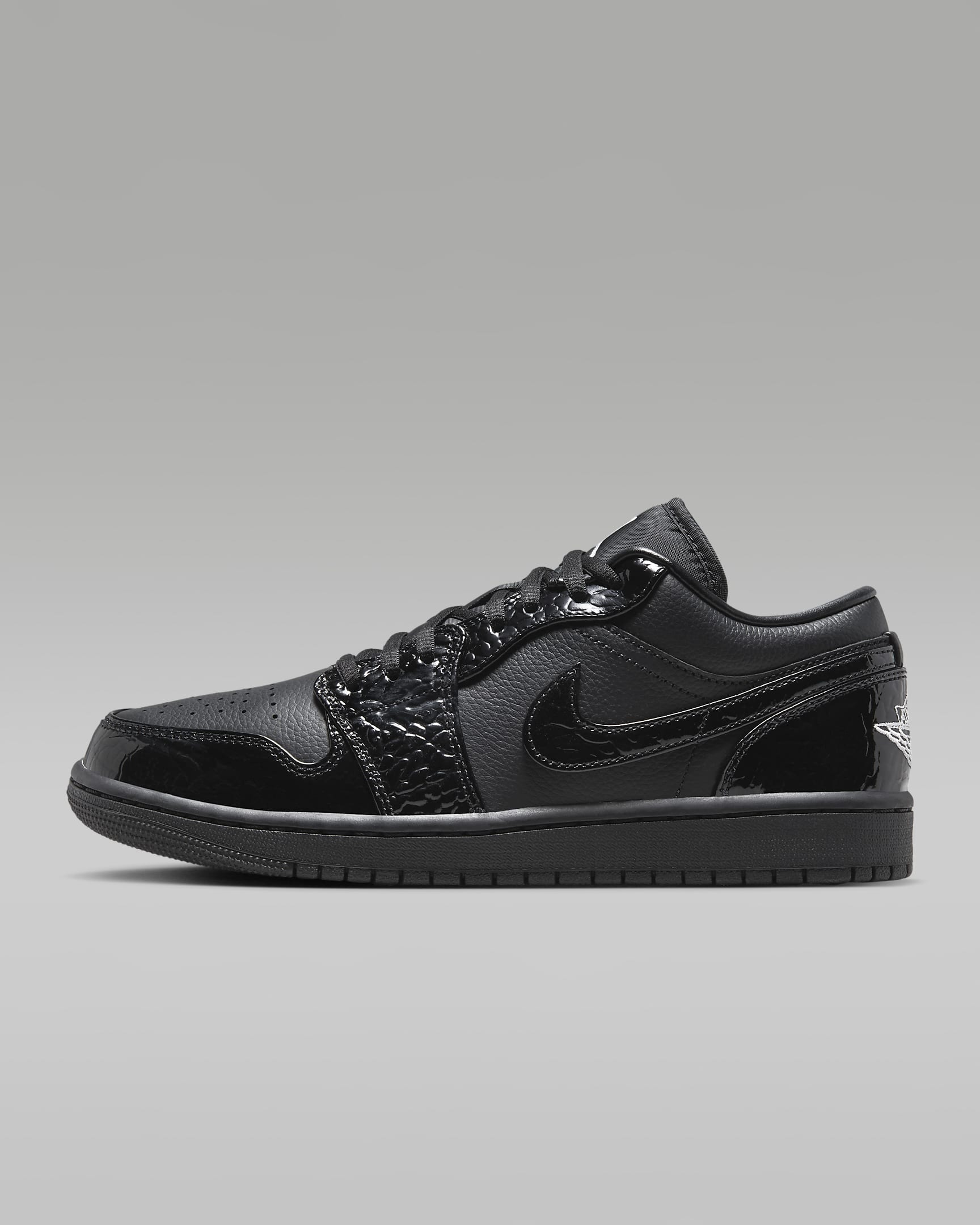 Air Jordan 1 Low Se Black/White/Metallic Silver/Black HJ7743-010