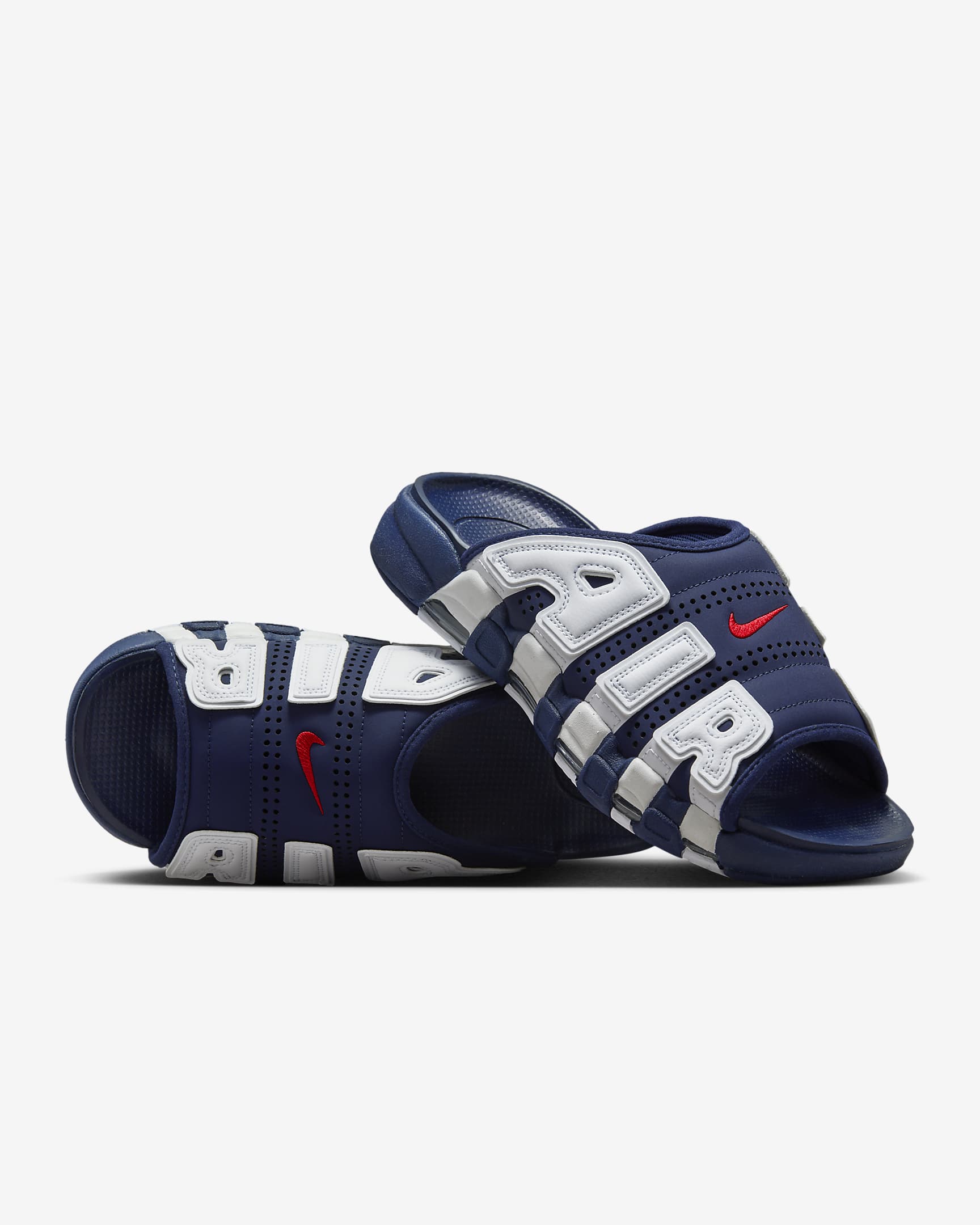 Nike Air More Uptempo Midnight Navy/White/Clear/University Red FQ8700-400