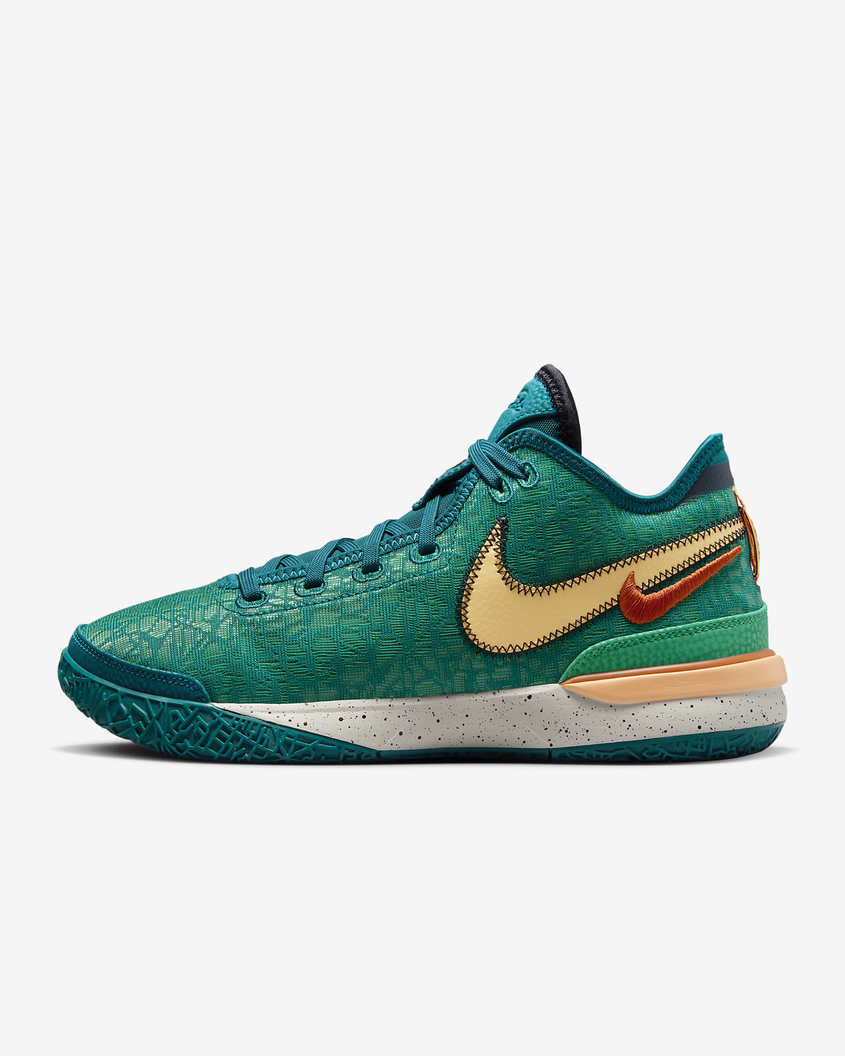 Lebron Nxxt Gen Geode Teal/Melon Tint/Stadium Green/Campfire Orange DR8784-301