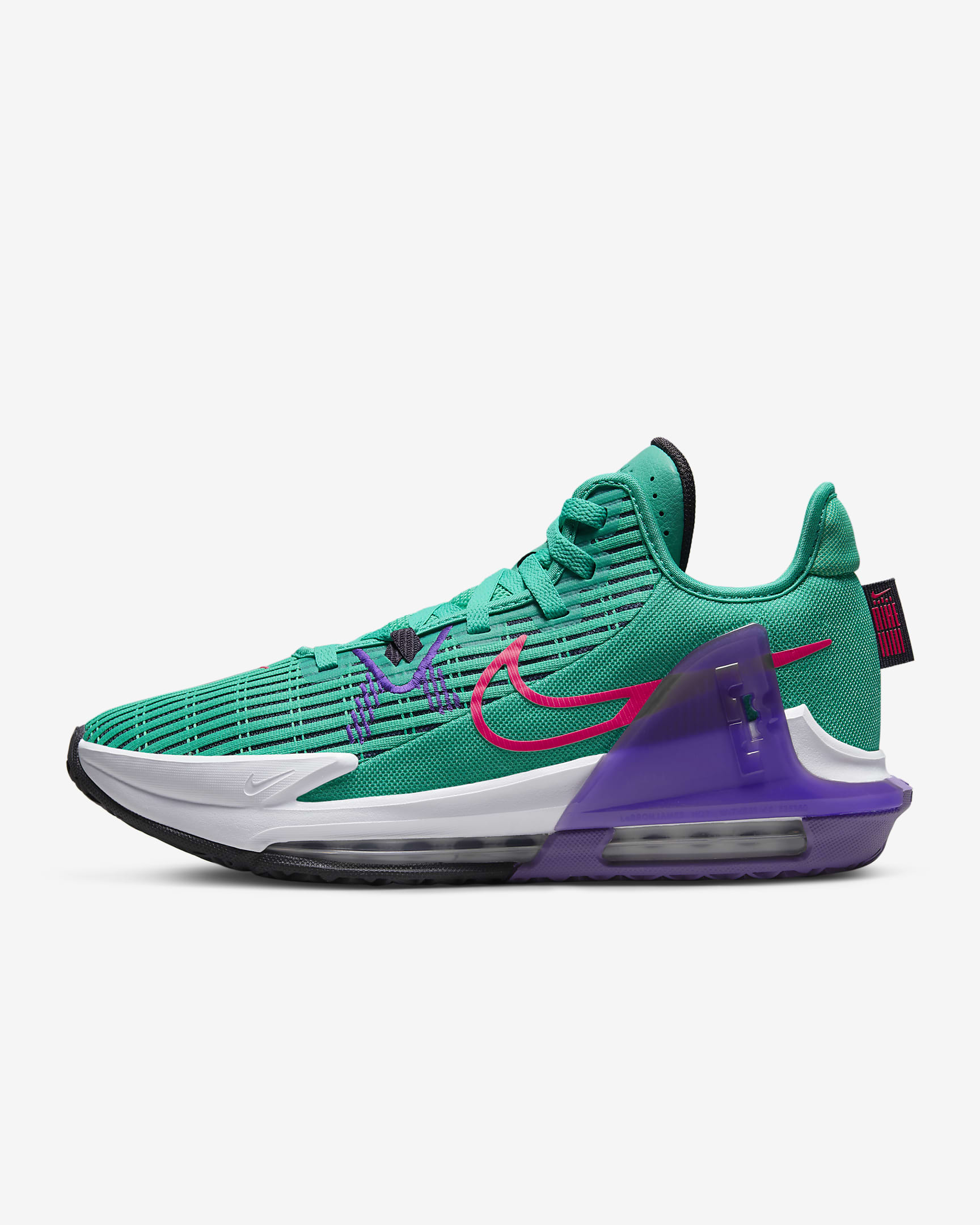 Lebron Witness 6 Clear Emerald/Wild Berry/White/Hyper Pink CZ4052-300