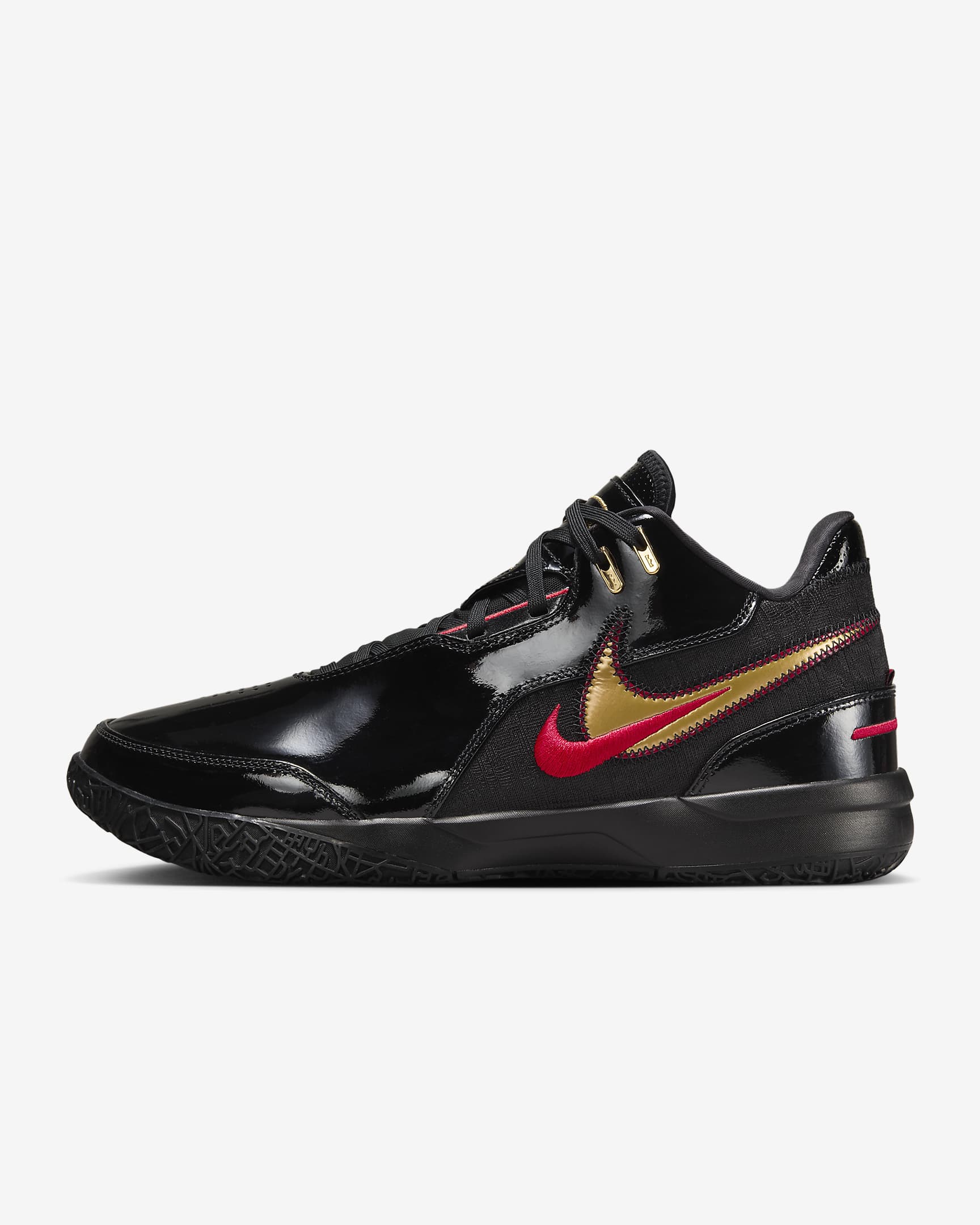 Lebron Nxxt Gen Ampd Black/University Red/Metallic Gold FJ1566-001