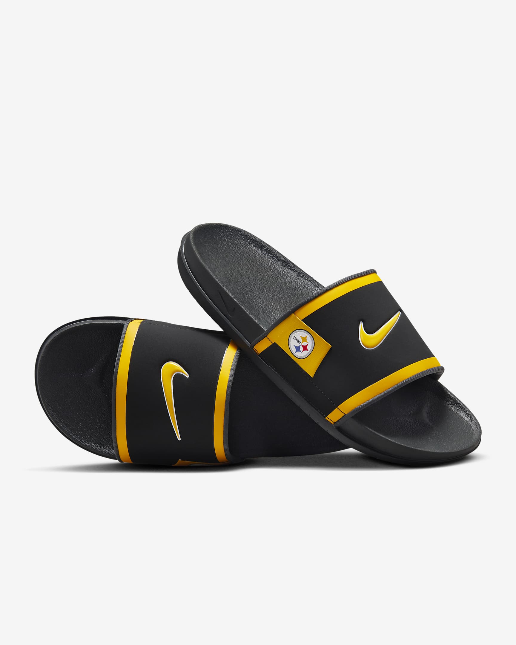 Nike Offcourt (pittsburgh Steelers) Black/Dark Smoke Grey/University Gold FN4470-001